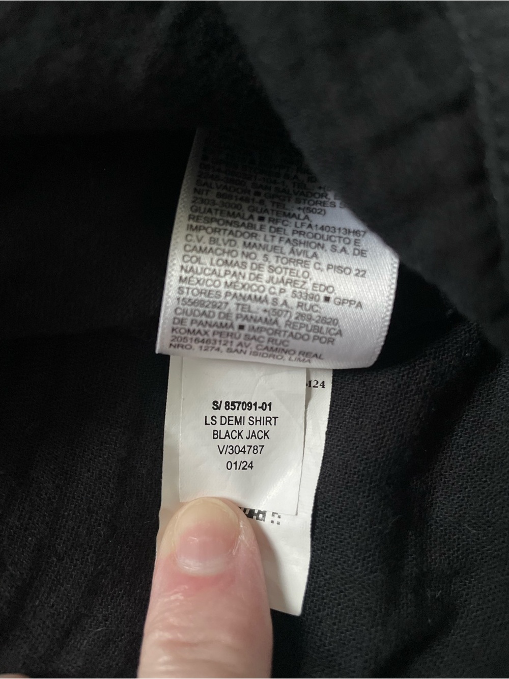 Old Navy Crinkle Gauze Button Front Boyfriend Shirt Black Lightweight Med - Picture 5 of 7
